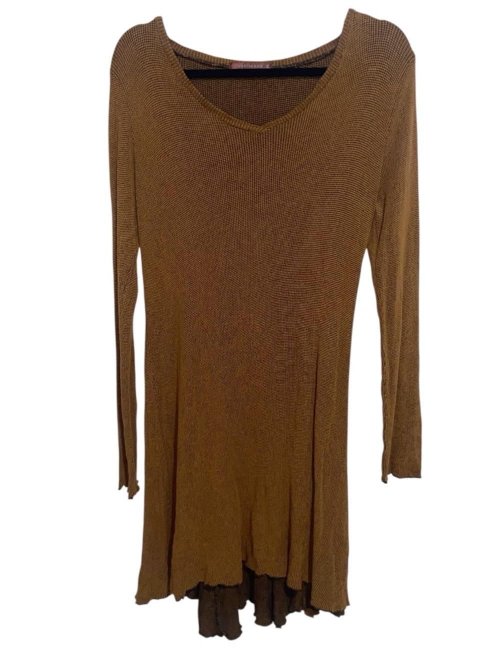 Cut Loose Dress Womens XS Waffle Knit Stretch Vintage USA Boho Hippie Grunge
